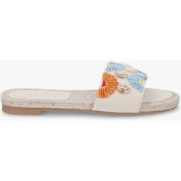 stand-prive.com Mules plates perles et coquillages - Beige beige 36 female