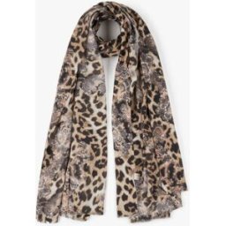 stand-prive.com Foulard à imprimé léopard et cachemire - Beige beige T.U female
