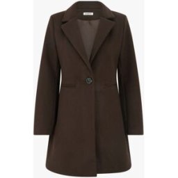stand-prive.com Manteau uni à col cranté - Chocolat chocolat 36 female