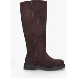 stand-prive.com Bottes en suédine à surpiqûre ton sur ton - Chocolat chocolat 36 female