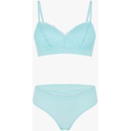 stand-prive.com Ensemble lingerie en dentelle sans couture - Turquoise turquoise 100C/42 female
