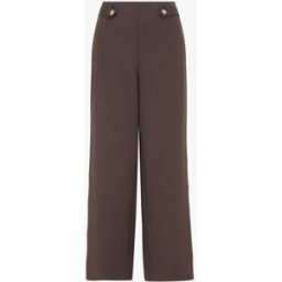 stand-prive.com Pantalon ample taille haute à boutons décoratifs - Chocolat chocolat 36 female