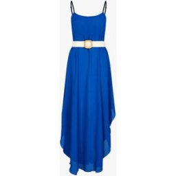 stand-prive.com Robe effet mousseline bas arrondi échancré - bleu bleu 36 female