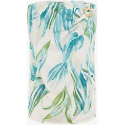 stand-prive.com Top satiné imprimé feuilles et bretelle à bijou - Turquoise turquoise 36 female