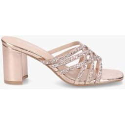 stand-prive.com Mules à brides croisées et strassées - Champagne champagne 36 female
