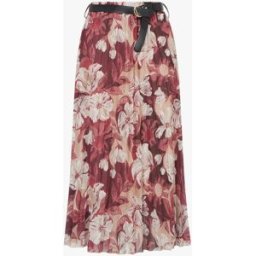 stand-prive.com Jupe mi-longue plissée imprimé floral - Prune prune T.U female