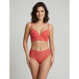stand-prive.com Ensemble soutien-gorge et tanga à bijoux arbre strassé - Corail corail 100C/42 female