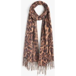 stand-prive.com Foulard à imprimé léopard irisé - Camel camel T.U female