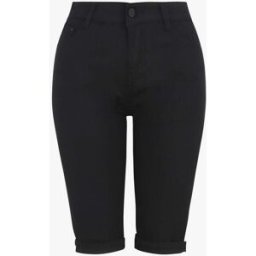 stand-prive.com Bermuda push up uni à ourlets - Noir noir 38 female
