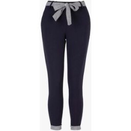 stand-prive.com Pantalon 7/8 à ourlets pied de poule - Marine marine 36 female