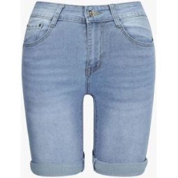 stand-prive.com Bermuda push up légèrement délavé - Bleu ciel bleu-ciel 36 female