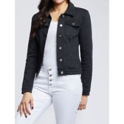 stand-prive.com Veste courte en jean - Noir noir 34 female