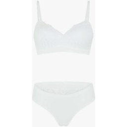stand-prive.com Ensemble lingerie en dentelle sans couture - Blanc blanc 100C/42 female