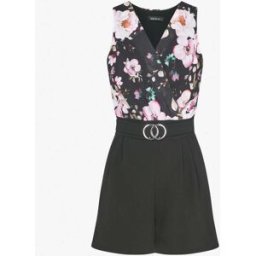 stand-prive.com Combishort à buste imprimé floral - Noir/rose noir-rose 36 female