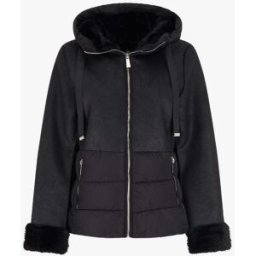 stand-prive.com Manteau bimatière à intérieur fourrure synthétique - Noir noir 36 female