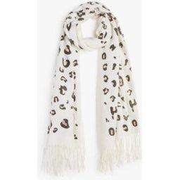 stand-prive.com Foulard épais imprimé léopard irisé - Écru ecru T.U female