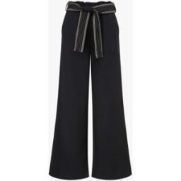 stand-prive.com Pantalon ample uni à ceinture - Noir noir 36 female