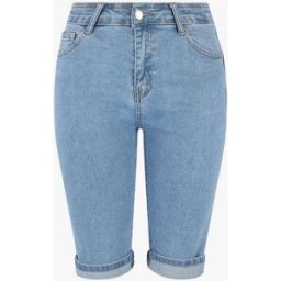 stand-prive.com Bermuda push up à ourlets coupe droite - Bleu bleu 38 female