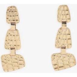 stand-prive.com Boucles d'oreilles en métal effet croco - Or or T.U female