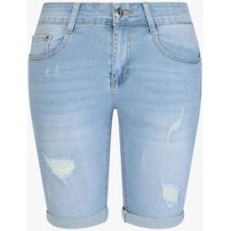 stand-prive.com Bermuda push up déchiré coupe moulante - Bleu bleu 36 female