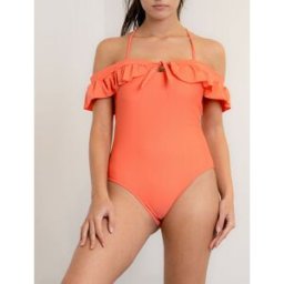 stand-prive.com Maillot de bain 1 pièce à volants - Corail corail 36 female