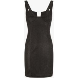 stand-prive.com Robe fourreau pailletée à col bustier - Noir noir 36 female