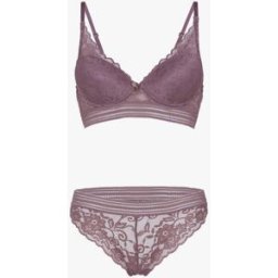 stand-prive.com Ensemble bustier en dentelle et bandes - rose parme rose-parme 100C/42 female
