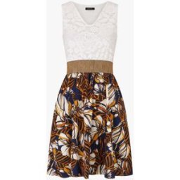 stand-prive.com Robe imprimé fleuri à bustier en dentelle - Marine marine 36 female