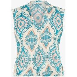 stand-prive.com Top irisé sans manches imprimé aztèque - Turquoise turquoise 36 female