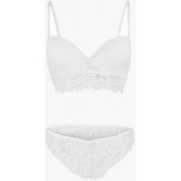 stand-prive.com Ensemble lingerie à dentelle fleurie - Blanc blanc 100C/42 female