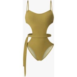 stand-prive.com Maillot de bain échancré à lien décoratif - Kaki kaki 34 female