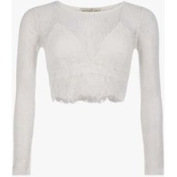 stand-prive.com Crop-top dentelle et soutien-gorge - Blanc blanc 36/38 female