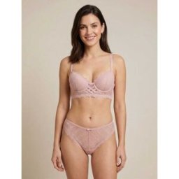stand-prive.com Ensemble lingerie en dentelle fantaisie - Rose rose 85B/36 female