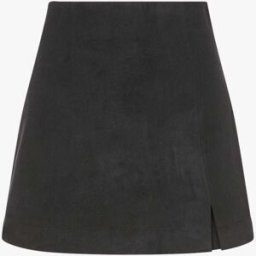 stand-prive.com Mini-jupe fendue en feutrine - Noir noir L female