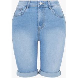 stand-prive.com Bermuda ajustée à bords à ourlet - Bleu bleu 36 female