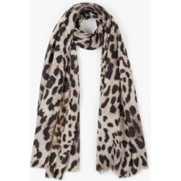 stand-prive.com Foulard irisé imprimé léopard - Beige beige T.U female