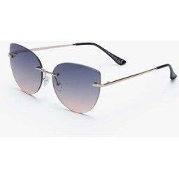 stand-prive.com Lunettes de soleil à monture invisible - Noir/rose noir-rose T.U female