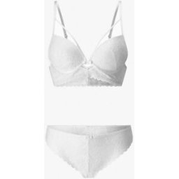 stand-prive.com Ensemble lingerie en dentelle à liens - Blanc blanc 100C/42 female