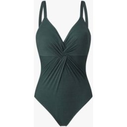 stand-prive.com Maillot de bain une pièce côtélé à haut torsadé - Vert foncé vert-fonce 38 female