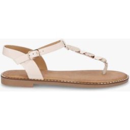 stand-prive.com Nu-pieds à entredoigt et bijoux médailles - Beige beige 36 female