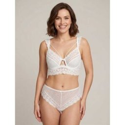 stand-prive.com Ensemble lingerie en dentelle à liens - Blanc blanc 85C/36 female