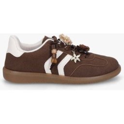stand-prive.com Sneakers à empiècement fleurs et perles en bois - Marron marron 36 female