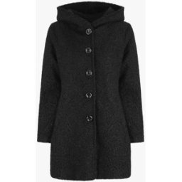 stand-prive.com Manteau mi-long bouclé à capuche - Noir noir 36 female