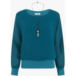 stand-prive.com Top boule à manches chauve-souris - Bleu canard bleu-canard 36 female