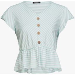 stand-prive.com Top à imprimé rayures - Turquoise turquoise 36 female