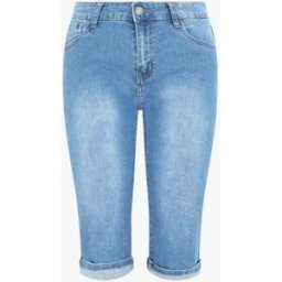 stand-prive.com Bermuda en jean basique coupe droite - Bleu bleu 38 female