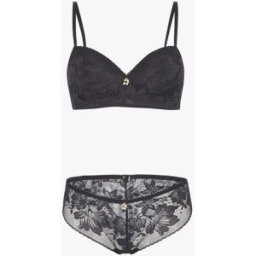 stand-prive.com Ensemble lingerie en dentelle - Noir noir 100C/42 female