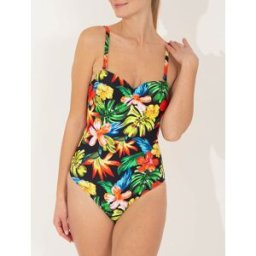 stand-prive.com Maillot de bain une pièce imprimé tropical - Noir noir 38 female