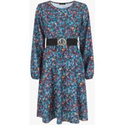 stand-prive.com Robe mi-longue évasée imprimé fleuri - Bleu canard bleu-canard 36 female