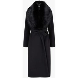 stand-prive.com Manteau long à col en fourrure synthétique - Noir noir 36 female
